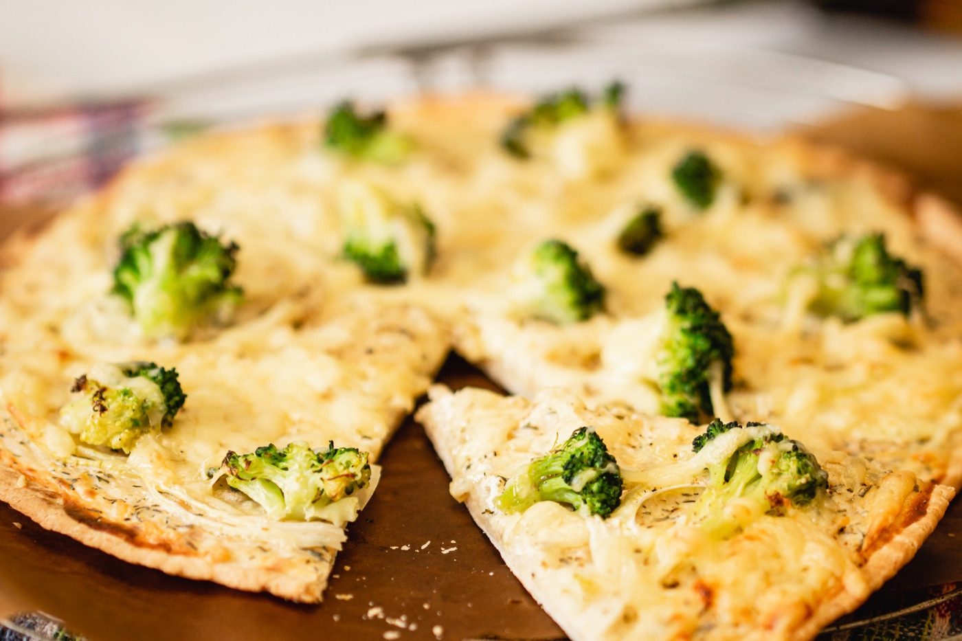Flammkuchen mit Brokkoli