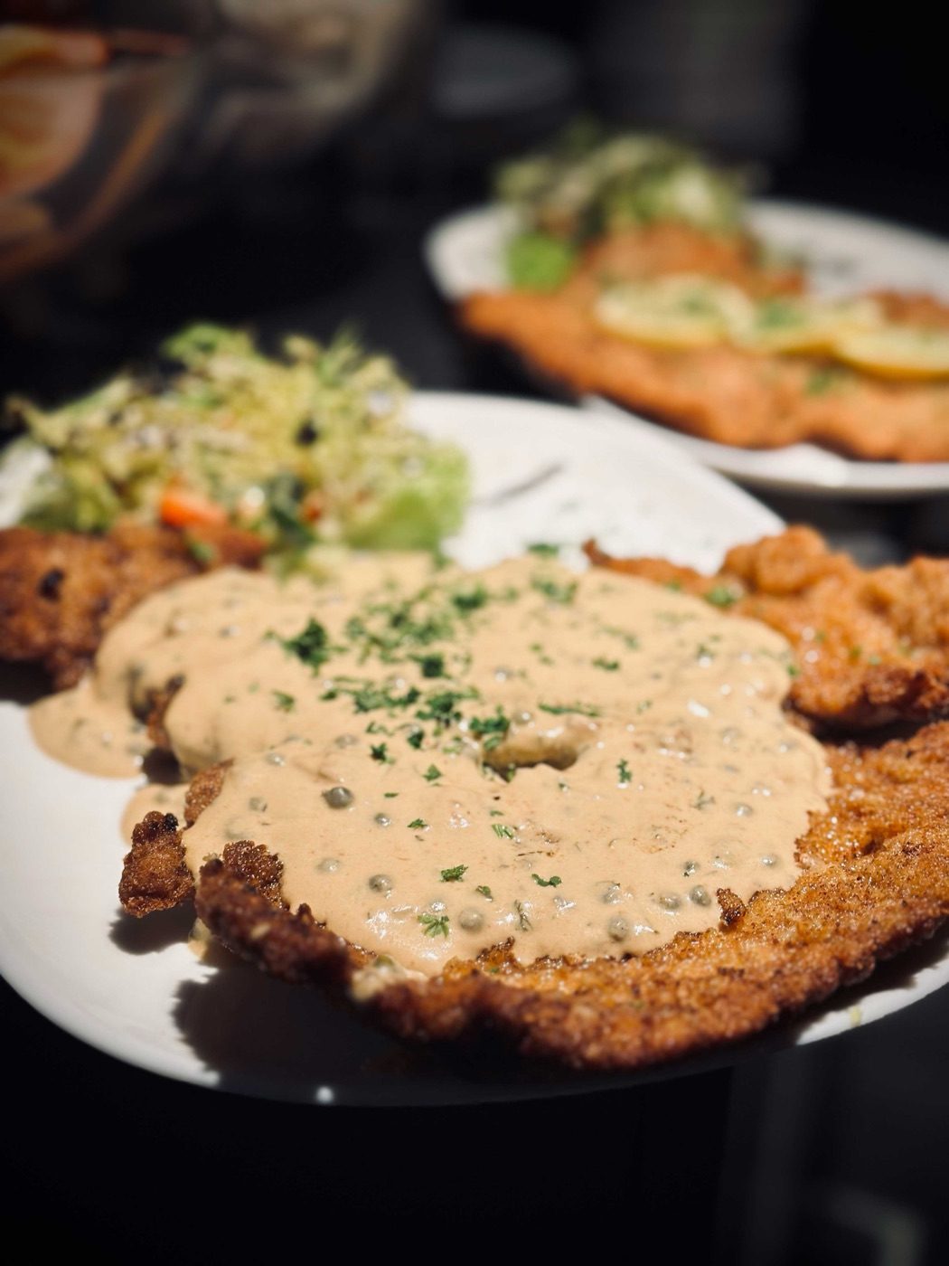 Pfefferrahmschnitzel